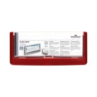 Tabliczka informacyjna 149x52.5 czerwona Durable Click Sign