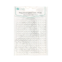 Perły samoprzylepne białe 3mm (195)