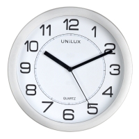 Zegar ścienny srebrny Attraction Unilux