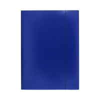 Teczka gumka A4 granatowa lakierowana Interdruk
