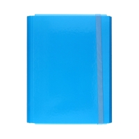 Teczka gumka A4+ twarda niebieska Interdruk