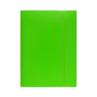 Teczka gumka A4+ fluo zielona Interdruk