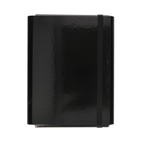 Teczka gumka A4+ twarda czarna Interdruk
