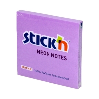 Karteczki samoprzylepne 76x76/100 fioletowe neon 21210