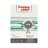 Blok techniczny A4/10 biały 170g Happy Color