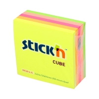 Karteczki samoprzylepne 50x50/250 mix neon StickN