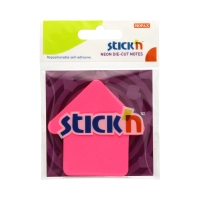 Karteczki samoprzylepne 76x76/50 różowa Strzałka Stick 21181