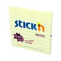 Karteczki samoprzylepne 101x101/90 żółty pastel StickN 21586