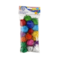 Pompony dekoracyjne 40mm Brokatowe Kulki XXL 335119019