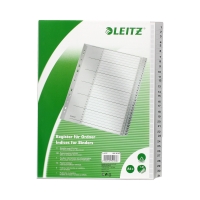 Przekładki PP A4 1-31 szare Leitz