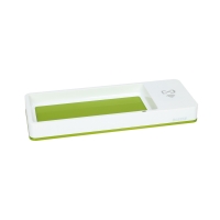 Piórnik na biurko biało-zielony z ładowarką indukcyjną Wow Leitz