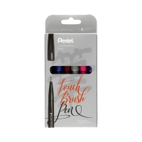 Pisaki artystyczne 6 kol Touch Brush Pen Pentel SES15C-ST6ACENPVPL