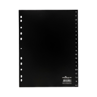 Przekładki PP A4 A-Z czarne Durable 616801