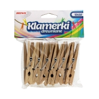 Klamerki ozdobne 7.2cm naturalne Brewis - opak. 12 szt.