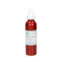 Klej z brokatem czerwony 120ml