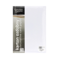 Karton wizytówkowy A4 200g biały gładki (50)
