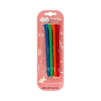 Długopis żelowy 0.5mm niebieski Feelingi Elephants (4) blister Happy Color