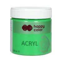 Farba akrylowa 250ml jasnozielona Happy Color