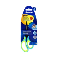 Nożyczki ergonomiczne neon blue Griffix Pelikan