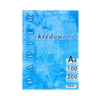 Papier kredowy A4 200g Kreska (100)