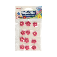 Kwiatki ozdobne 18mm ciemnoróżowe Brewis K18