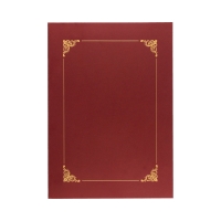 Teczka ozdobna dyplom bordowa złota ramka