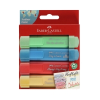 Zakreślacz 4kol pastelowe Faber-Castell FC254625