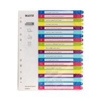 Przekładki PP A4 1-20 WOW Leitz