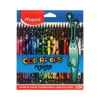 Kredki ołówkowe 24kol Monster Colorpeps Maped 862624