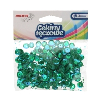 Cekiny tęczowe ciemno-zielone T100 Brewis