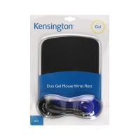 Podkładka mysz/nadgarstek niebiesko-czarna DuoGel Kensington