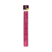 Linijka 30cm elastyczna różowa Strigo SSC010