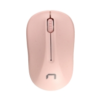 Mysz optyczna bezprzewodowa USB różowo-biała Natec Toucan