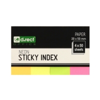 Zakładki indeksujące 20x50/50 4kol