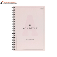 Kołozeszyt B5/100 kratka Academy pastel Interdruk 90g