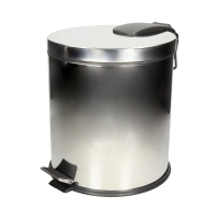 Kosz na śmieci z pedałem 20l stal błyszcząca KP20-l