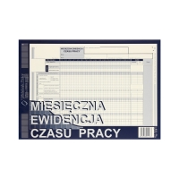 Miesięczna ewidencja czasu pracy A4 MP 526-1