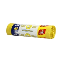 Worki śmieci 120l żółte plastik JN (10)
