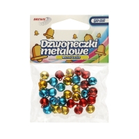 Dzwoneczki metalowe 1cm mix (30) Brewis