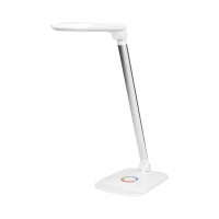 Lampa biurowa stojąca biała LED + ładowarka USB Platinet