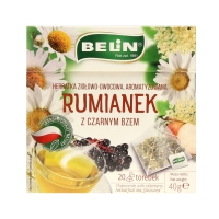Herbata ekspresowa rumianek/czarny bez Belin 20t piramidka
