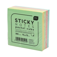 Karteczki samoprzylepne 75x75/300 pastel Interdruk