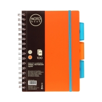 Kołobrulion A5/100 kratka pomarańczowy Grand NotoBook