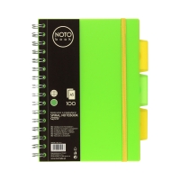 Kołobrulion A5/100 kratka zielony Grand NotoBook