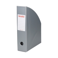 Pojemnik czasopisma 70mm popiel PVC Biurfol
