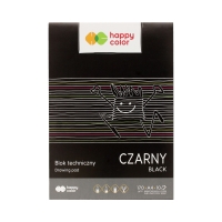 Blok techniczny A4/10 czarny 170g Happy Color HA3717