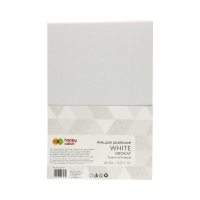 Arkusze piankowe A4/5 białe brokat Happy Color
