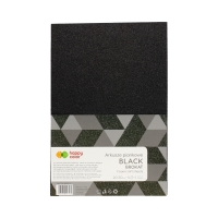 Arkusze piankowe A4/5 czarne brokat Happy Color