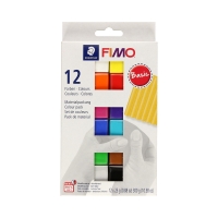 Modelina zestaw 12kol x 25g soft Basic FIMO