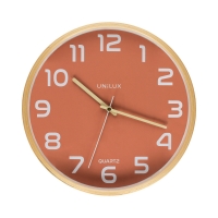 Zegar ścienny pomarańczowy Baltic Unilux